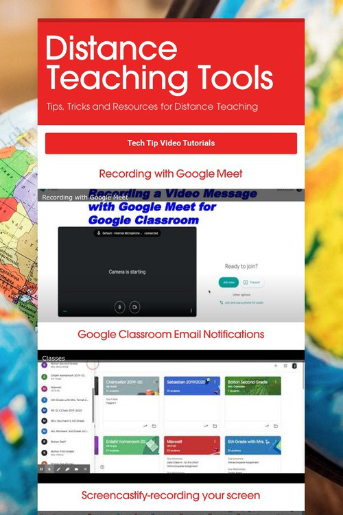 Distance Teaching Tools