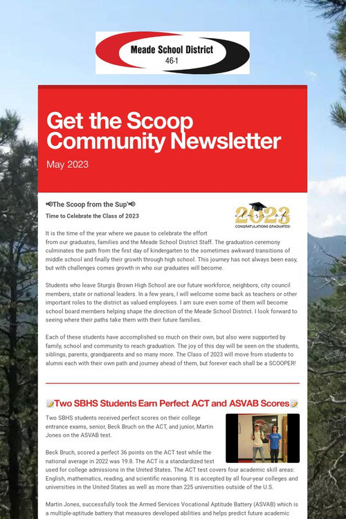 Get the Scoop Community Newsletter