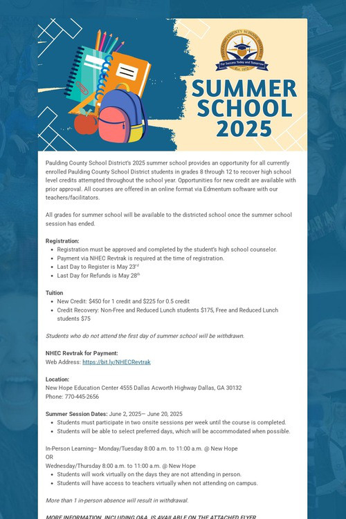 Summer School 2025