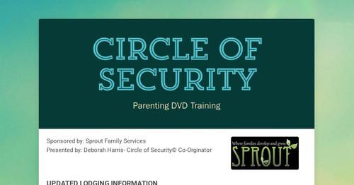 Circle of Security | Smore Newsletters