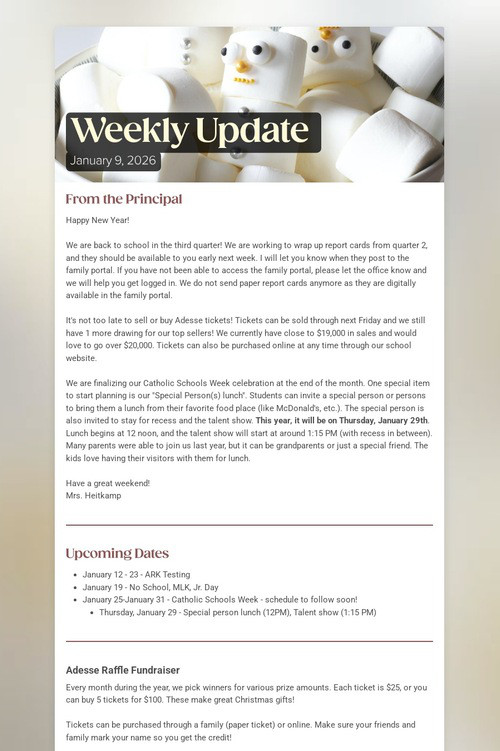 Weekly Update