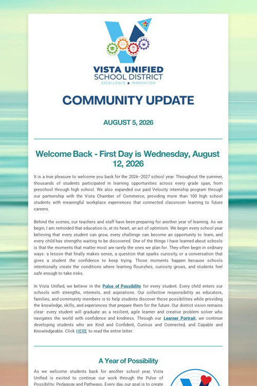 Community Update