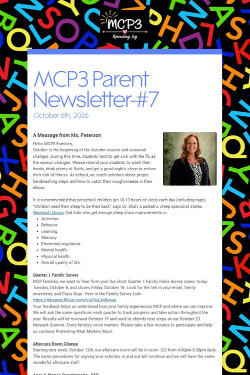 MCP3 Parent Newsletter-#7