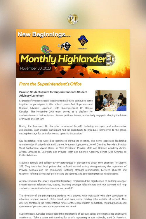 Monthly Highlander