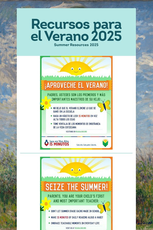 Recursos para el Verano 2025