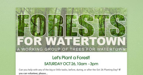 FORESTS FOR WATERTOWN