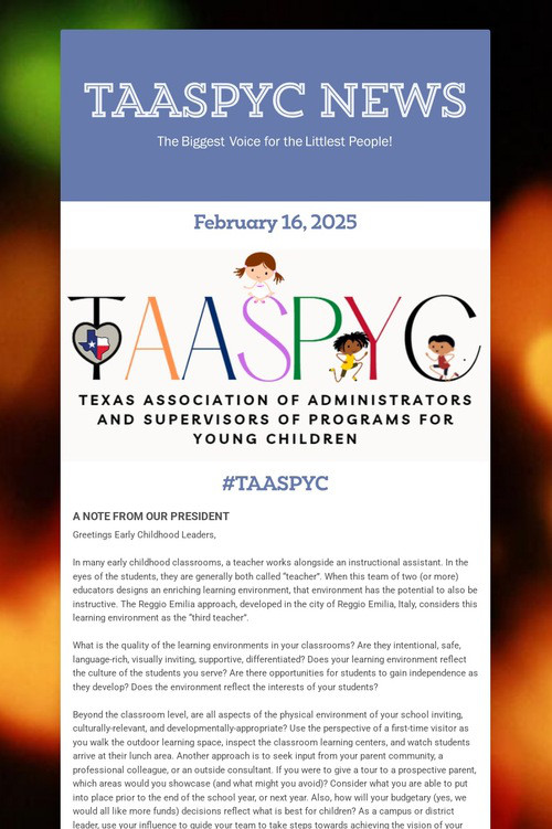 TAASPYC News