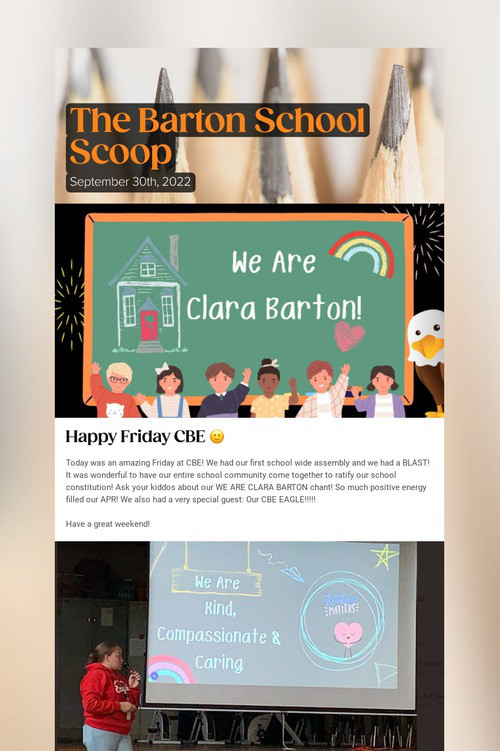 The Barton School Scoop