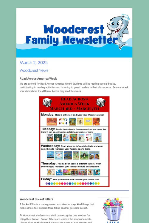 Woodcrest Family Newsletter