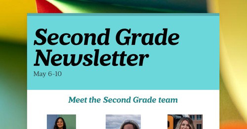 Second Grade Newsletter